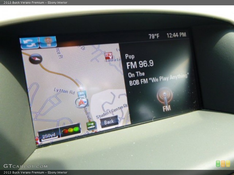 Ebony Interior Navigation for the 2013 Buick Verano Premium #95322946