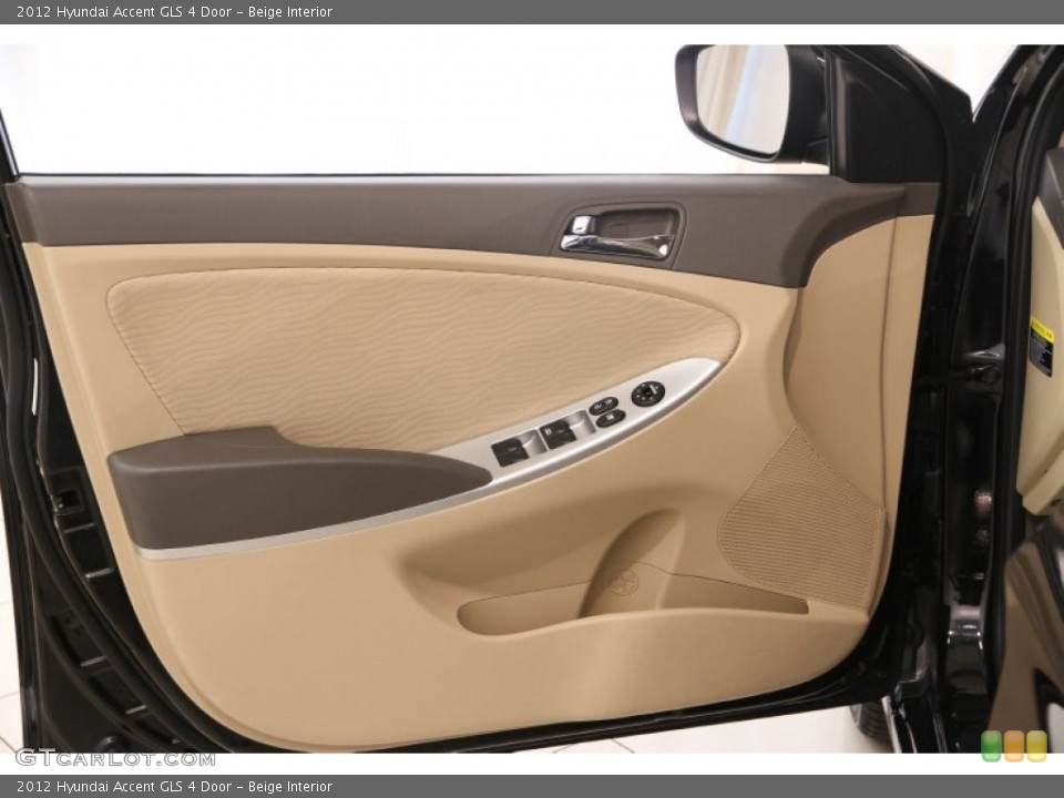 Beige Interior Door Panel for the 2012 Hyundai Accent GLS 4 Door #95325496
