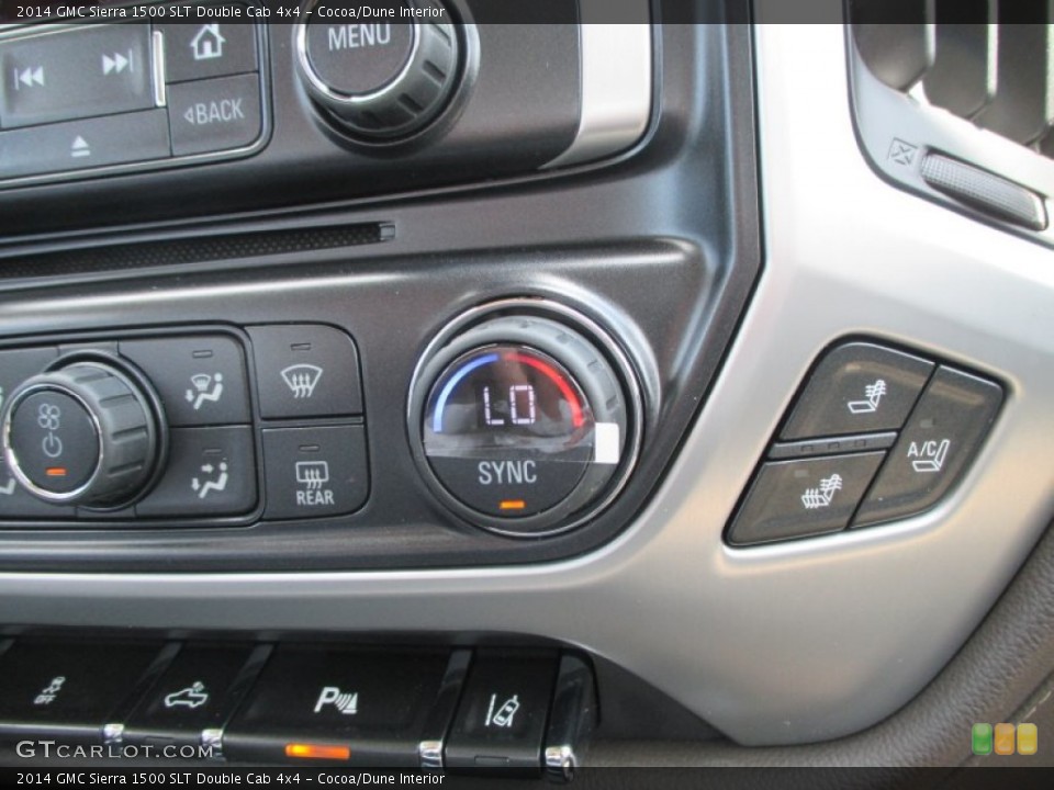 Cocoa/Dune Interior Controls for the 2014 GMC Sierra 1500 SLT Double Cab 4x4 #95327440
