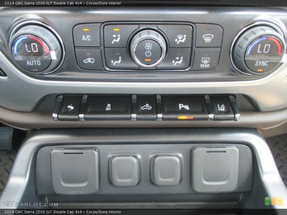 Cocoa/Dune Interior Controls for the 2014 GMC Sierra 1500 SLT Double Cab 4x4 #95327452