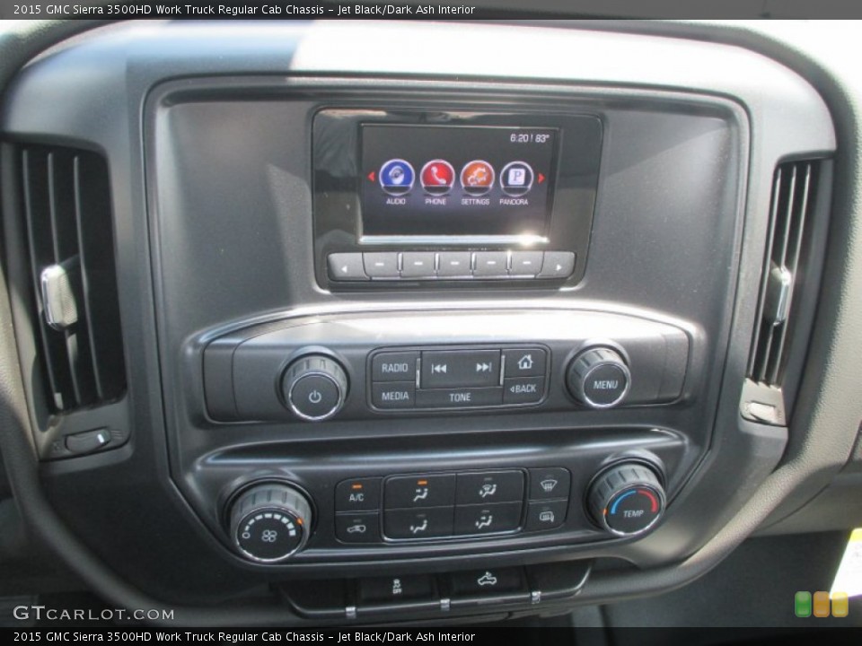 Jet Black/Dark Ash Interior Controls for the 2015 GMC Sierra 3500HD Work Truck Regular Cab Chassis #95327734