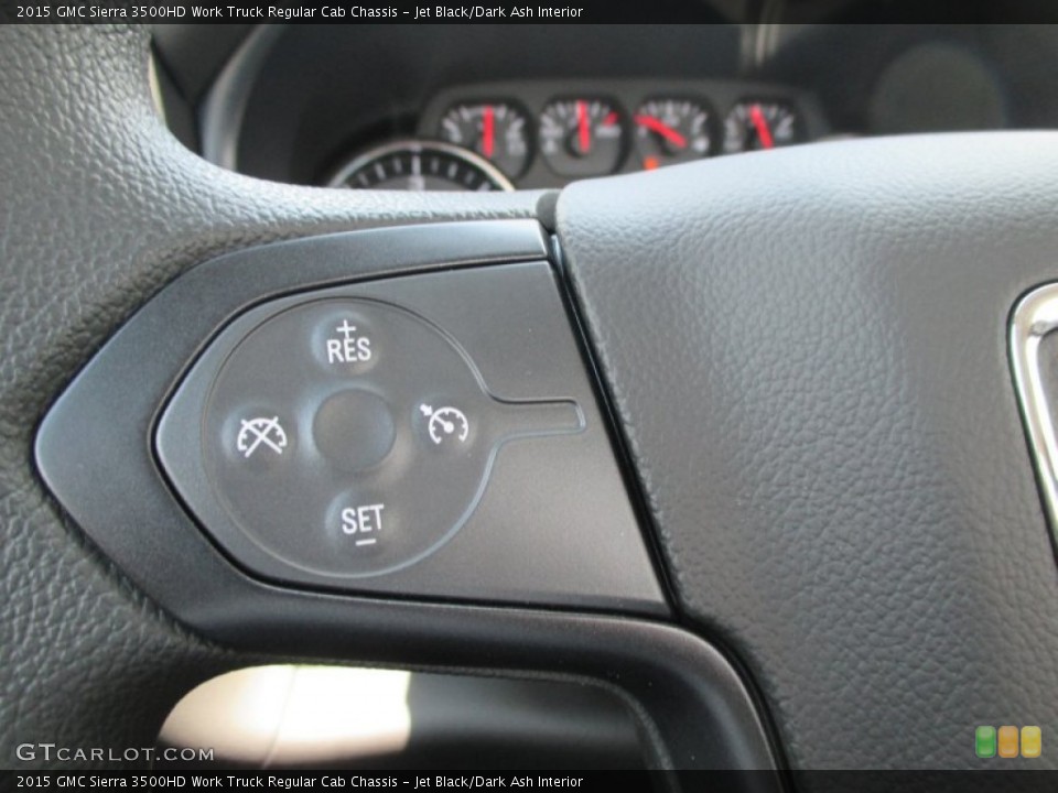 Jet Black/Dark Ash Interior Controls for the 2015 GMC Sierra 3500HD Work Truck Regular Cab Chassis #95327761
