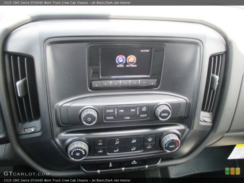 Jet Black/Dark Ash Interior Controls for the 2015 GMC Sierra 3500HD Work Truck Crew Cab Chassis #95328067