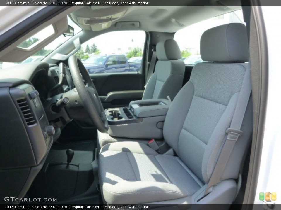Jet Black/Dark Ash Interior Front Seat for the 2015 Chevrolet Silverado 2500HD WT Regular Cab 4x4 #95338476