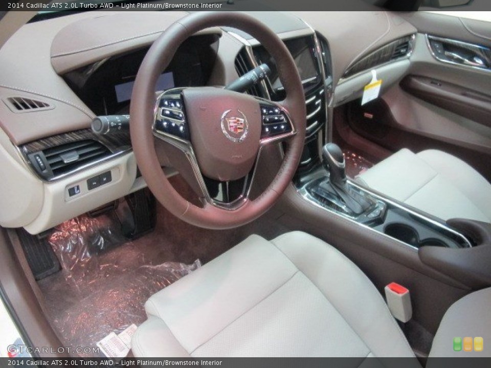Light Platinum/Brownstone Interior Prime Interior for the 2014 Cadillac ATS 2.0L Turbo AWD #95349112