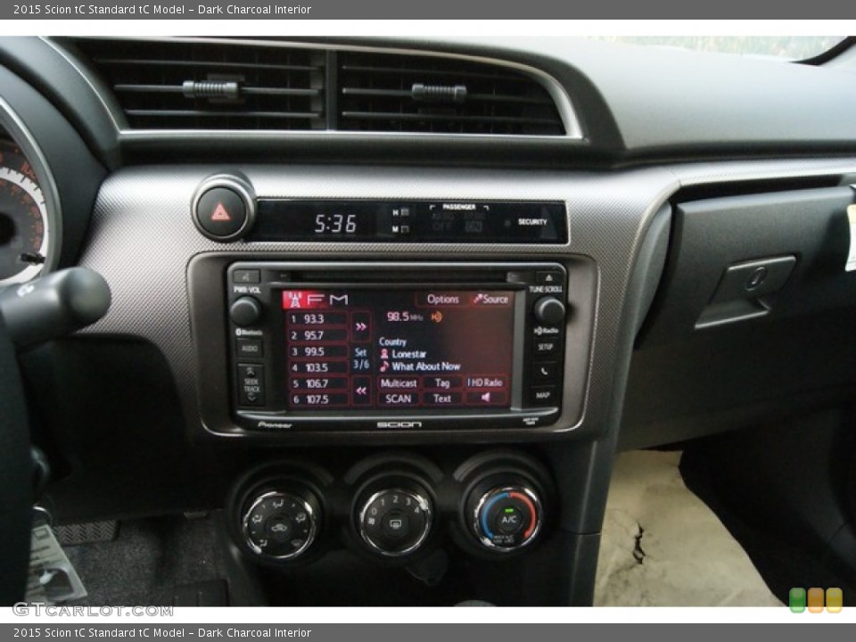 Dark Charcoal Interior Controls for the 2015 Scion tC  #95354452