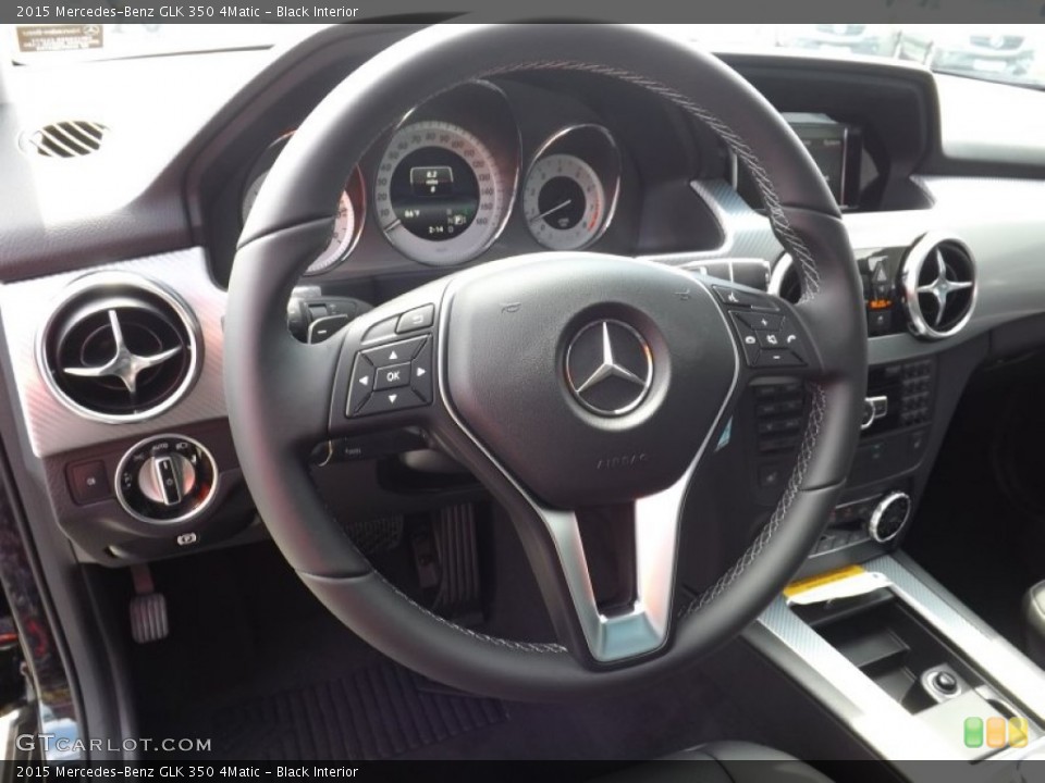 Black Interior Steering Wheel for the 2015 Mercedes-Benz GLK 350 4Matic #95359378