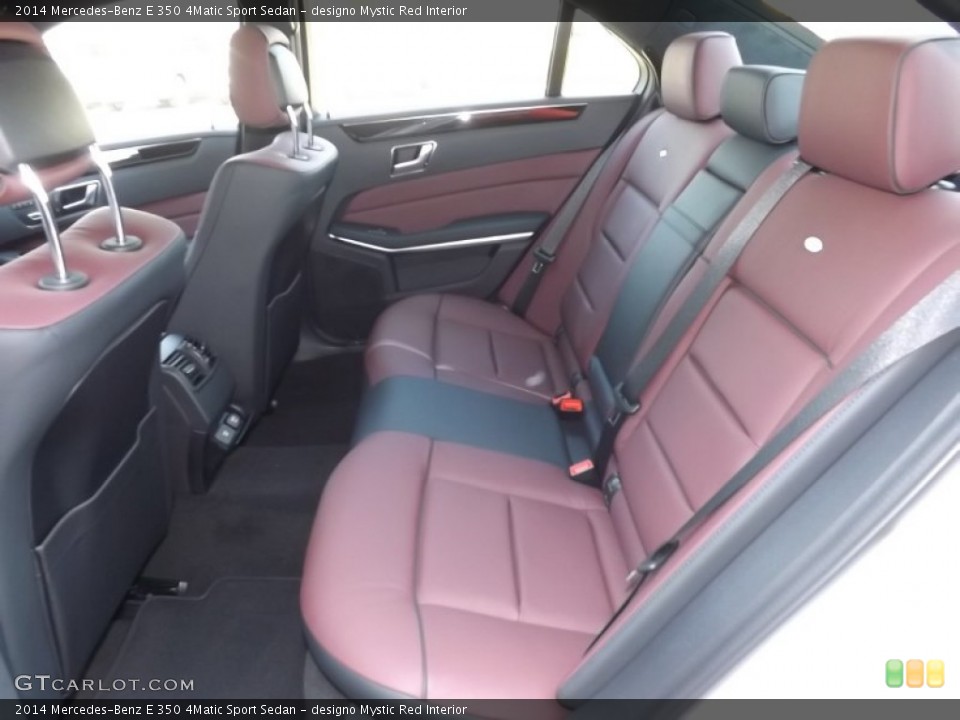 designo Mystic Red Interior Rear Seat for the 2014 Mercedes-Benz E 350 4Matic Sport Sedan #95359516