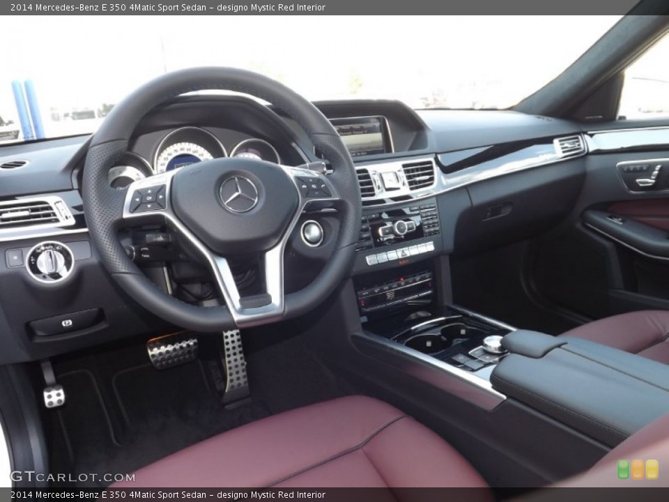 designo Mystic Red Interior Photo for the 2014 Mercedes-Benz E 350 4Matic Sport Sedan #95359519
