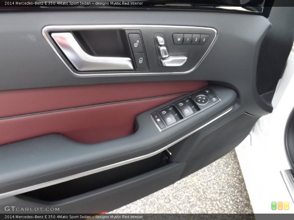 designo Mystic Red Interior Door Panel for the 2014 Mercedes-Benz E 350 4Matic Sport Sedan #95359543