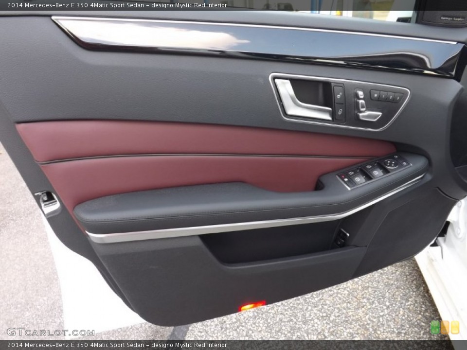 designo Mystic Red Interior Door Panel for the 2014 Mercedes-Benz E 350 4Matic Sport Sedan #95359546