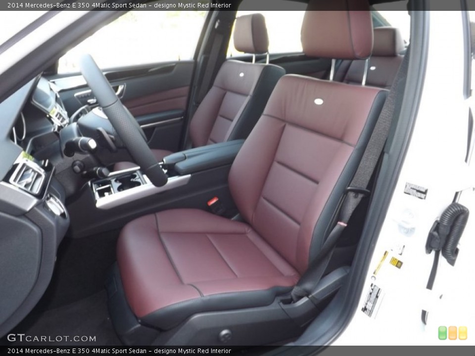designo Mystic Red Interior Front Seat for the 2014 Mercedes-Benz E 350 4Matic Sport Sedan #95359549