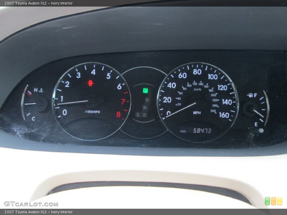 Ivory Interior Gauges for the 2007 Toyota Avalon XLS #95360320