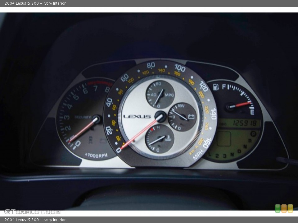 Ivory Interior Gauges for the 2004 Lexus IS 300 #95361641