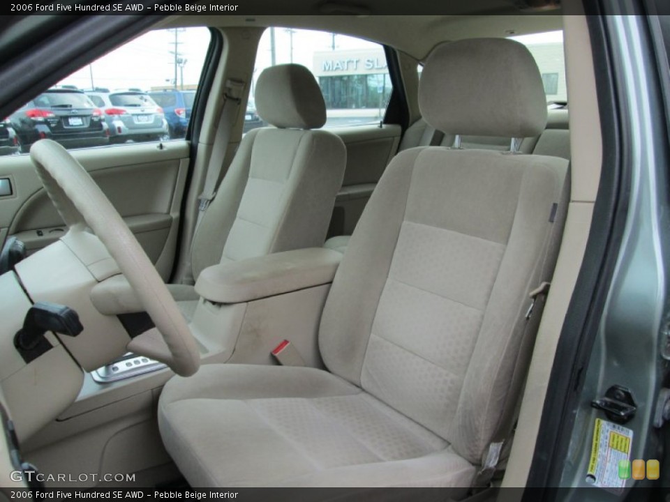 Pebble Beige Interior Front Seat for the 2006 Ford Five Hundred SE AWD #95363363