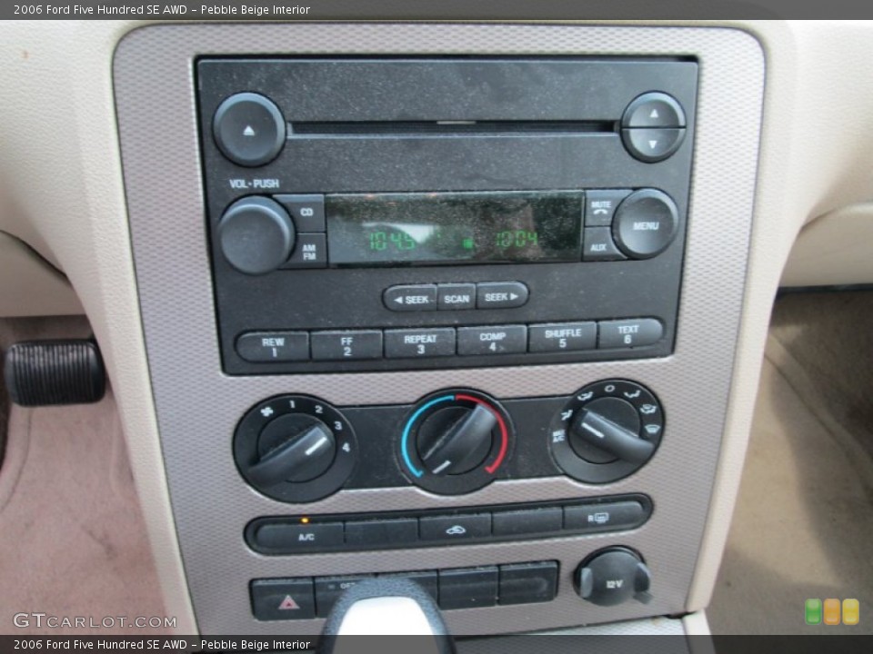 Pebble Beige Interior Controls for the 2006 Ford Five Hundred SE AWD #95363423