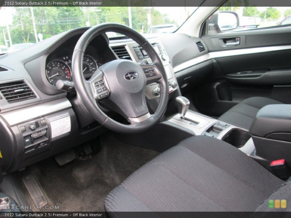 Off Black Interior Photo for the 2012 Subaru Outback 2.5i Premium #95366420