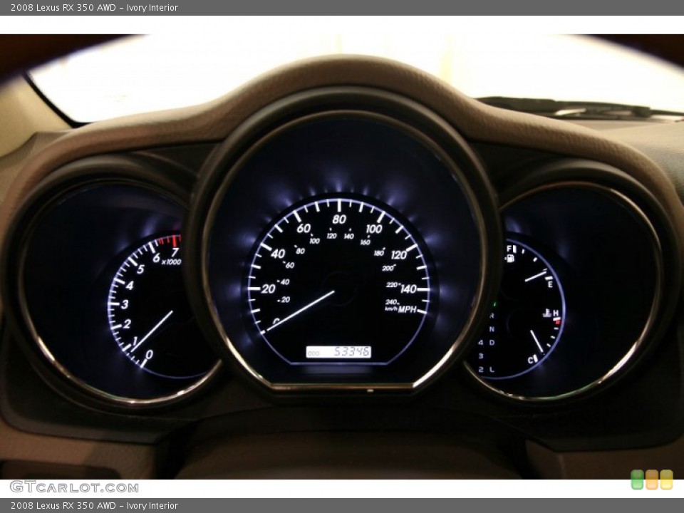 Ivory Interior Gauges for the 2008 Lexus RX 350 AWD #95367404