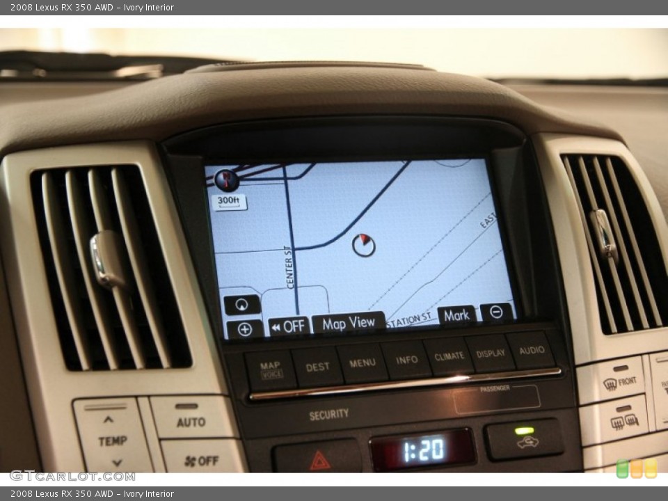 Ivory Interior Navigation for the 2008 Lexus RX 350 AWD #95367476