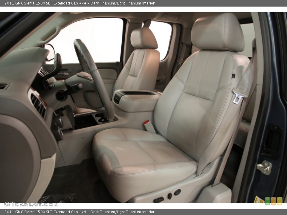 Dark Titanium/Light Titanium Interior Front Seat for the 2011 GMC Sierra 1500 SLT Extended Cab 4x4 #95369231