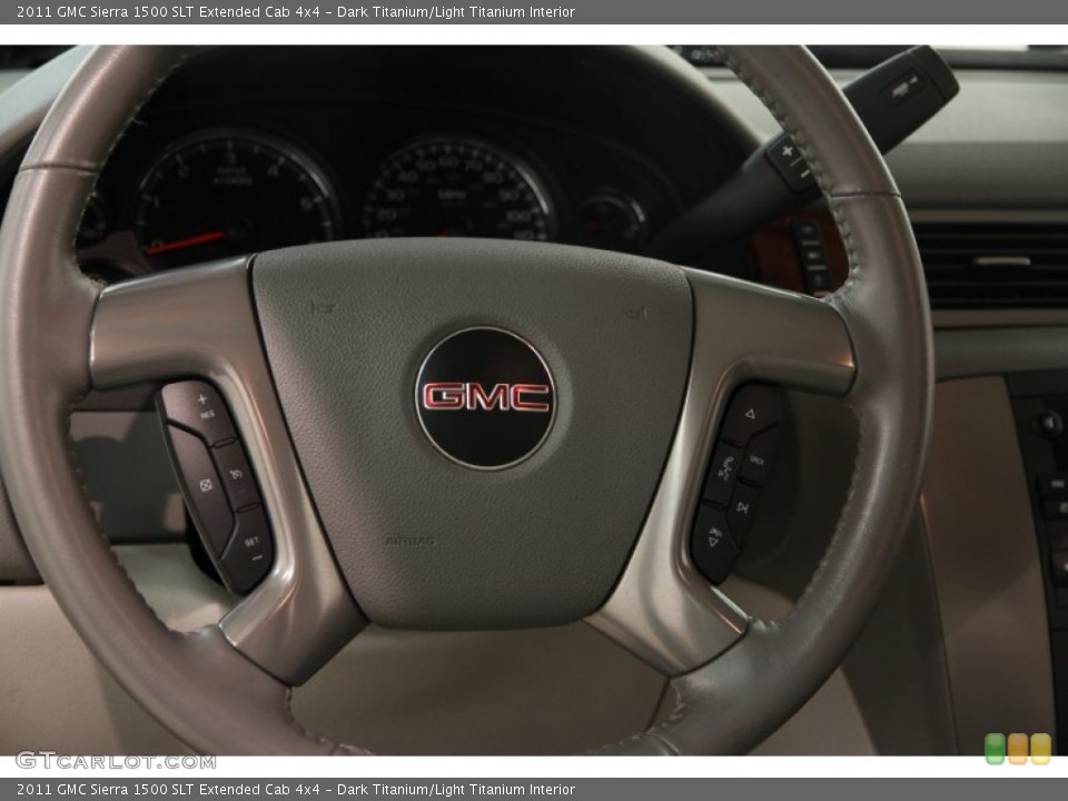 Dark Titanium/Light Titanium Interior Steering Wheel for the 2011 GMC Sierra 1500 SLT Extended Cab 4x4 #95369255