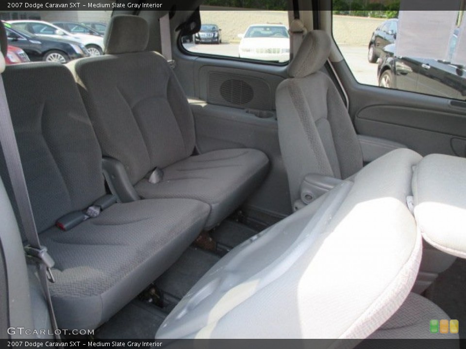 Medium Slate Gray Interior Rear Seat for the 2007 Dodge Caravan SXT #95373683