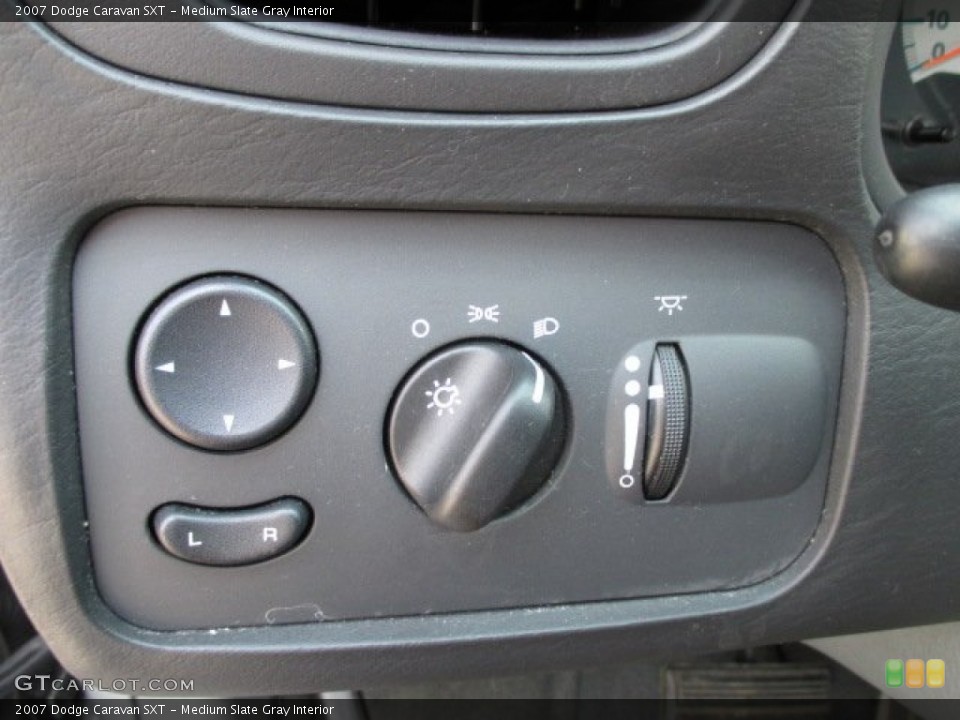 Medium Slate Gray Interior Controls for the 2007 Dodge Caravan SXT #95373885