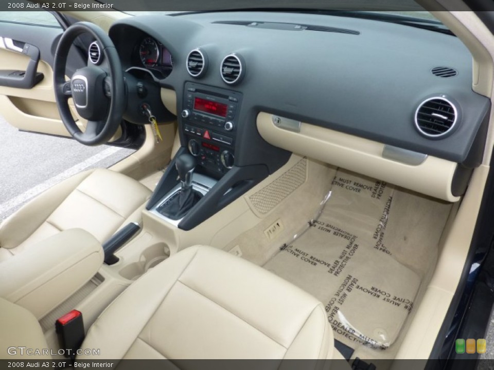 Beige Interior Front Seat for the 2008 Audi A3 2.0T #95374119