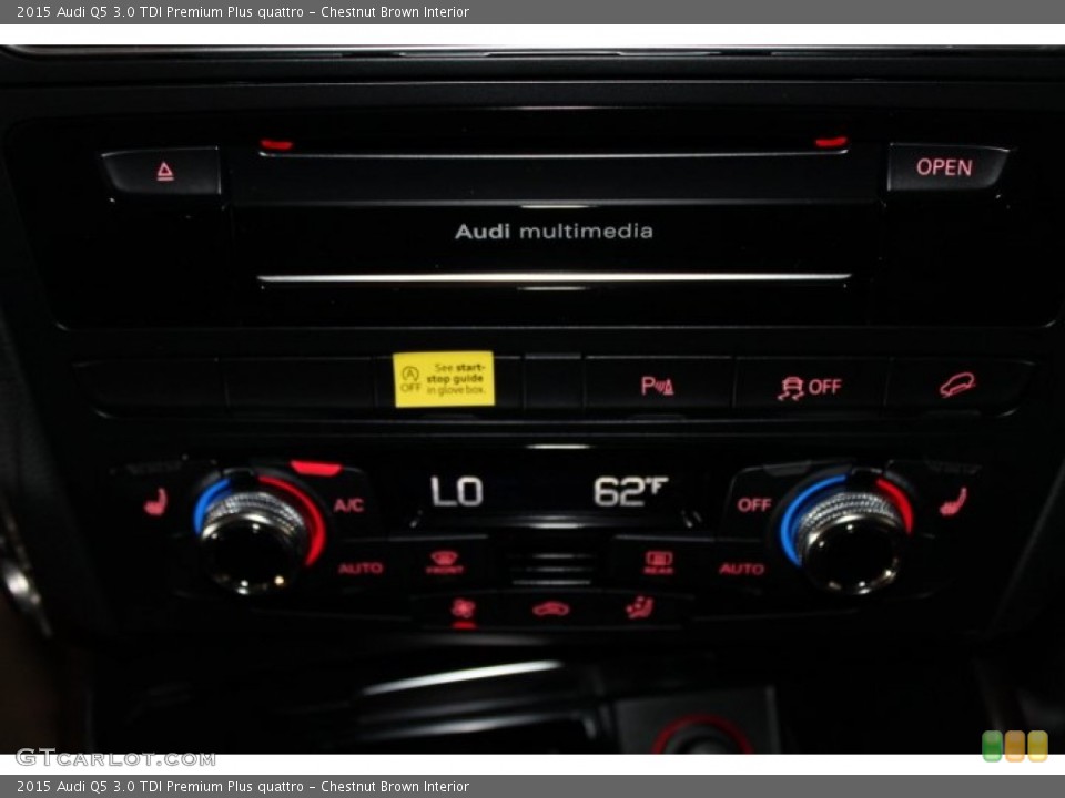 Chestnut Brown Interior Controls for the 2015 Audi Q5 3.0 TDI Premium Plus quattro #95375111