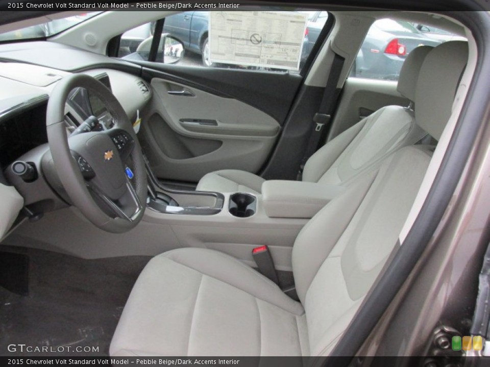 Pebble Beige/Dark Accents Interior Photo for the 2015 Chevrolet Volt  #95375624