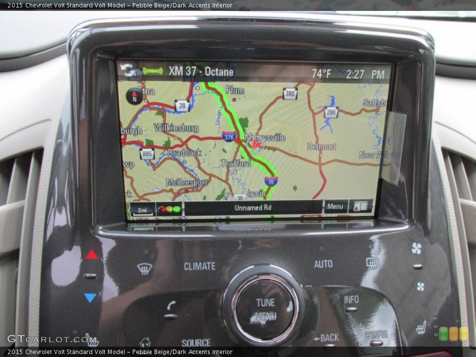 Pebble Beige/Dark Accents Interior Navigation for the 2015 Chevrolet Volt  #95375729