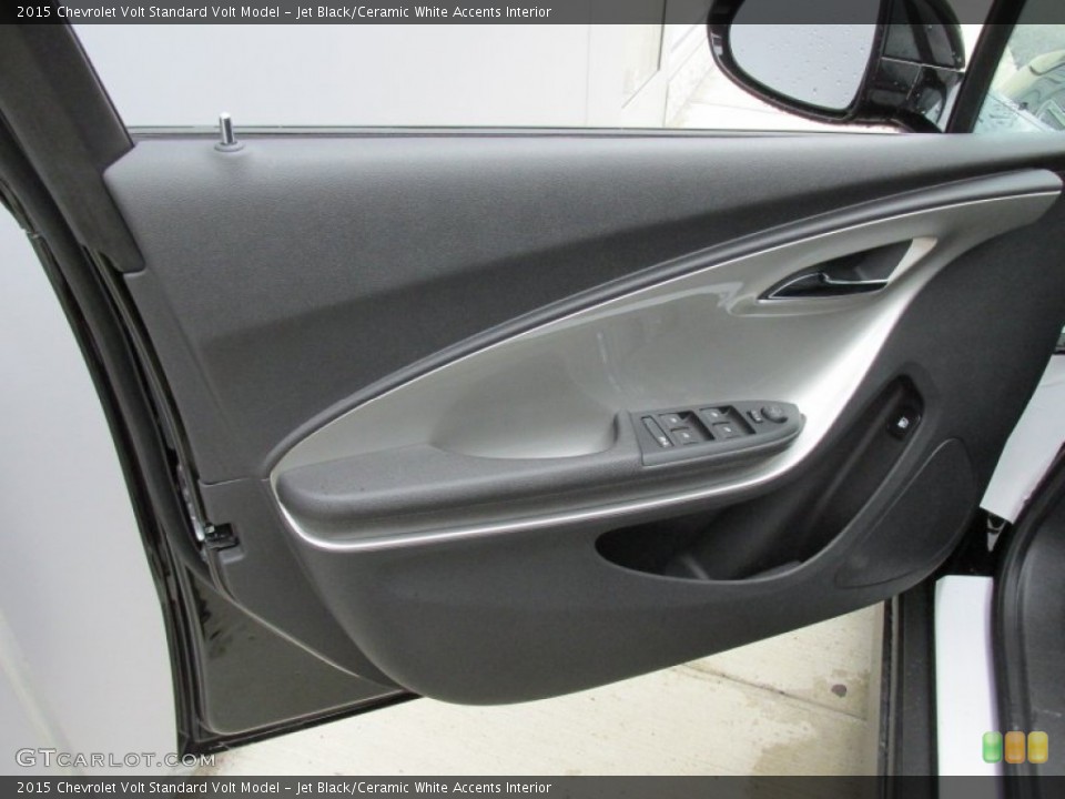 Jet Black/Ceramic White Accents Interior Door Panel for the 2015 Chevrolet Volt  #95376704