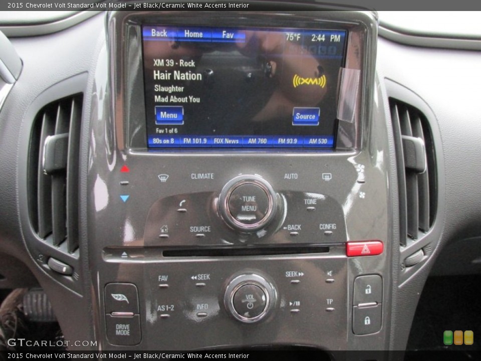 Jet Black/Ceramic White Accents Interior Controls for the 2015 Chevrolet Volt  #95376836