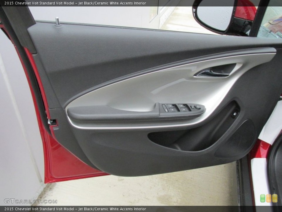 Jet Black/Ceramic White Accents Interior Door Panel for the 2015 Chevrolet Volt  #95377268
