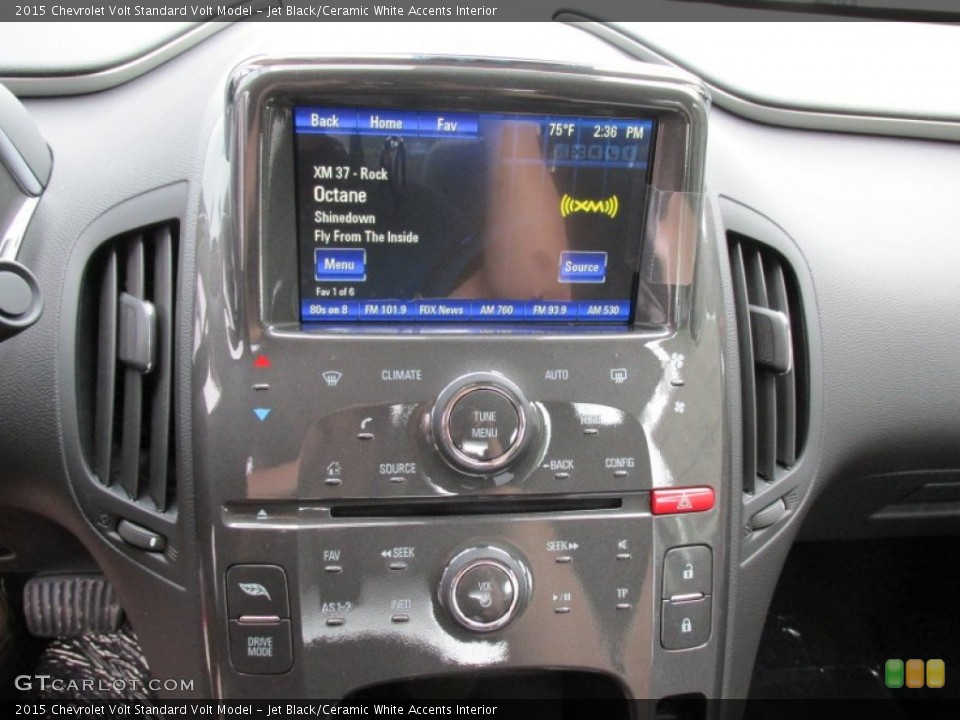 Jet Black/Ceramic White Accents Interior Controls for the 2015 Chevrolet Volt  #95377433