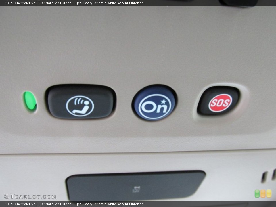 Jet Black/Ceramic White Accents Interior Controls for the 2015 Chevrolet Volt  #95377460