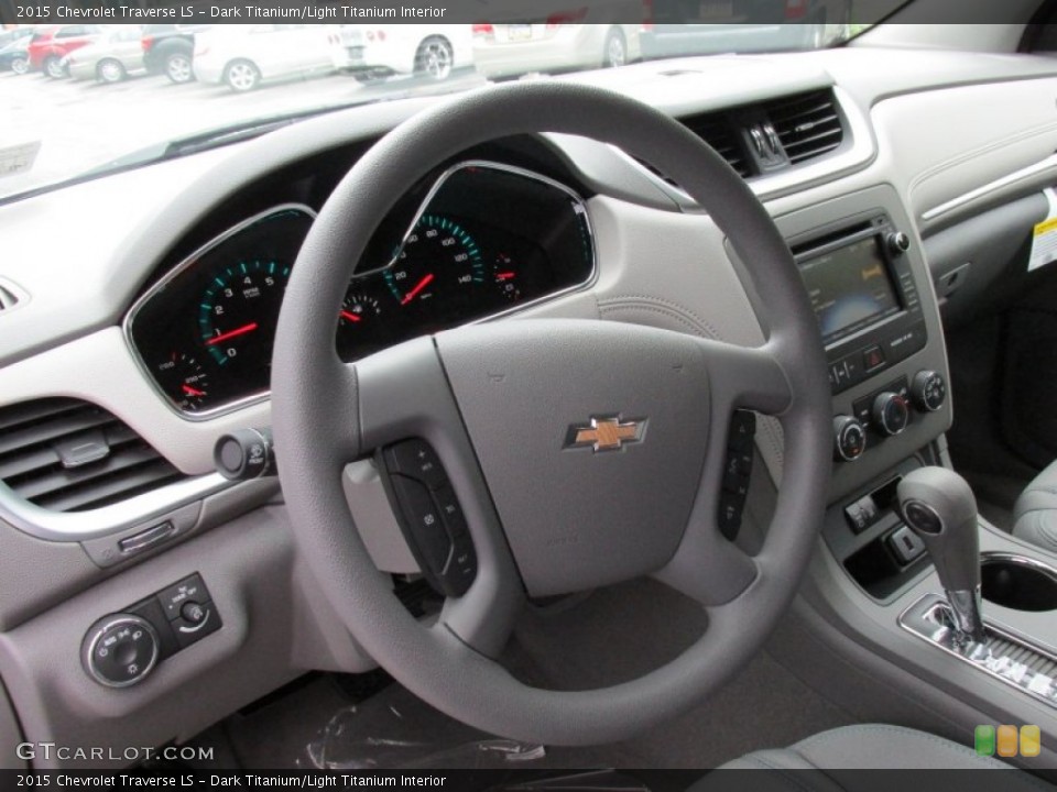 Dark Titanium/Light Titanium Interior Steering Wheel for the 2015 Chevrolet Traverse LS #95379809