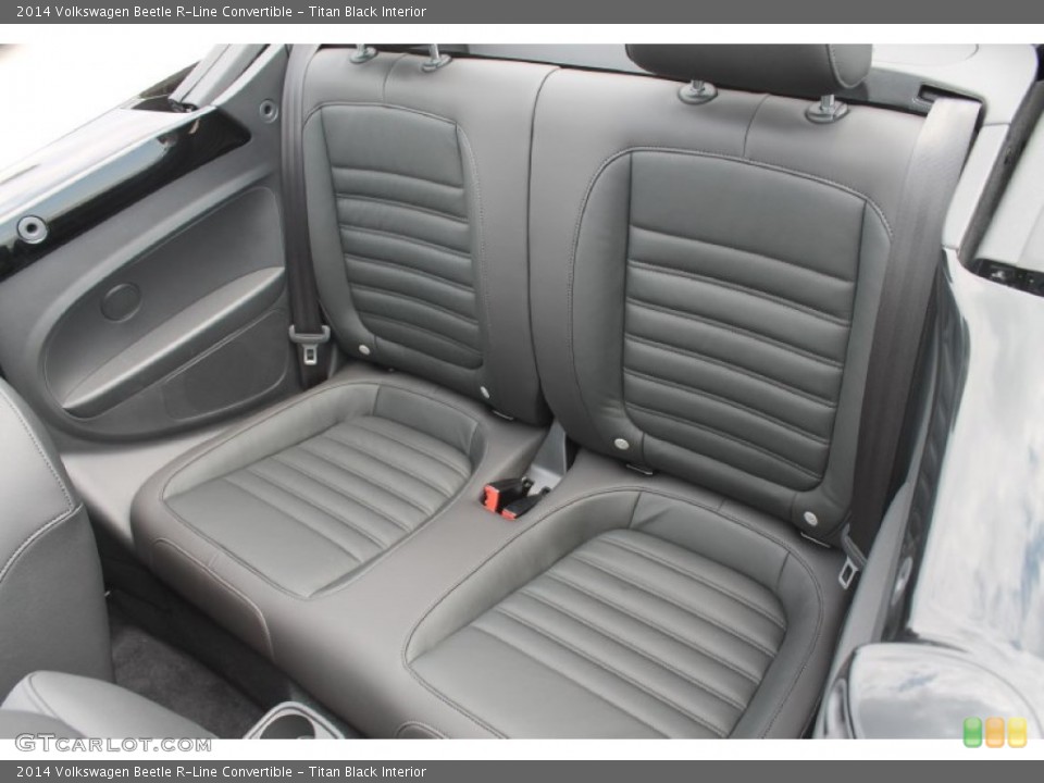 Titan Black Interior Rear Seat for the 2014 Volkswagen Beetle R-Line Convertible #95386646