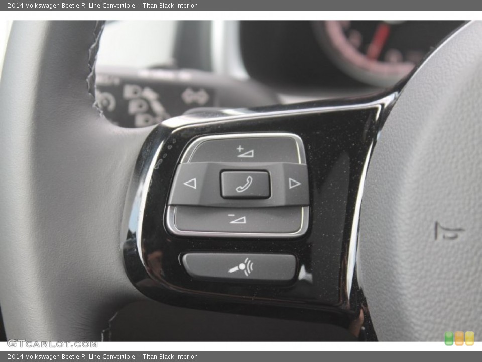 Titan Black Interior Controls for the 2014 Volkswagen Beetle R-Line Convertible #95386769