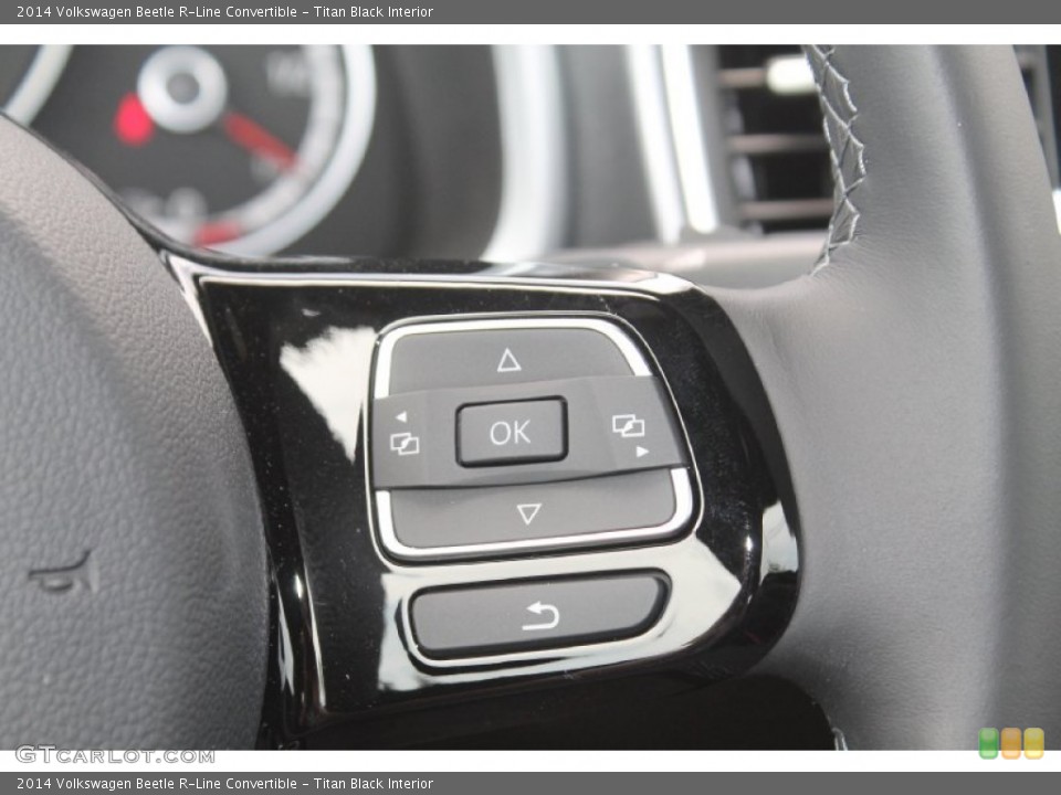 Titan Black Interior Controls for the 2014 Volkswagen Beetle R-Line Convertible #95386781