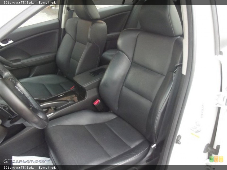 Ebony Interior Front Seat for the 2011 Acura TSX Sedan #95389595