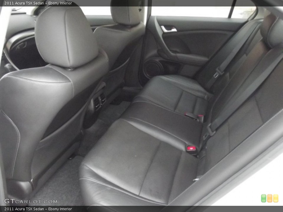 Ebony Interior Rear Seat for the 2011 Acura TSX Sedan #95389607