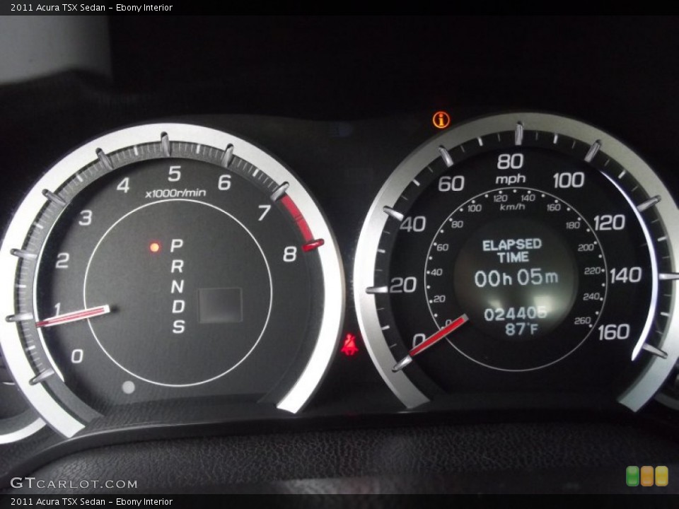 Ebony Interior Gauges for the 2011 Acura TSX Sedan #95389679