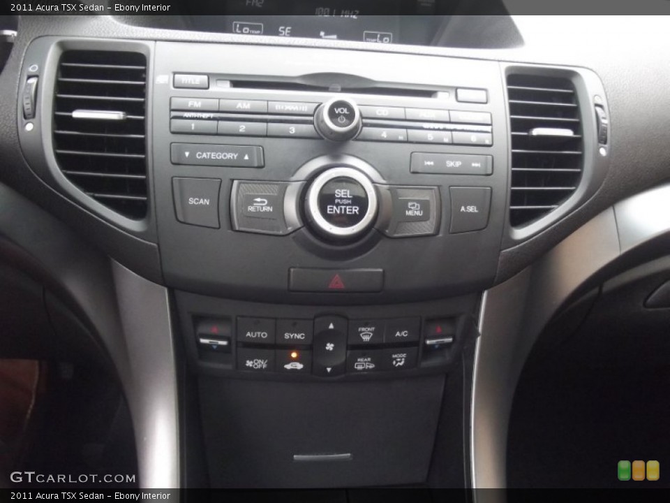 Ebony Interior Controls for the 2011 Acura TSX Sedan #95389700