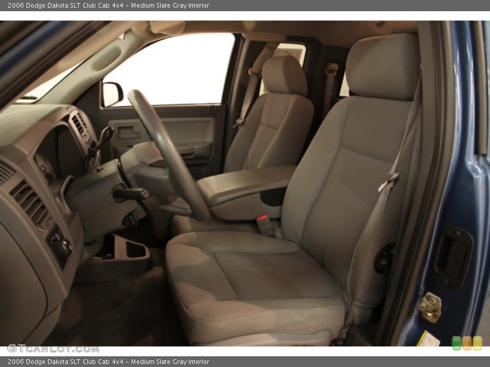 Medium Slate Gray Interior Photo for the 2006 Dodge Dakota SLT Club Cab 4x4 #95392336