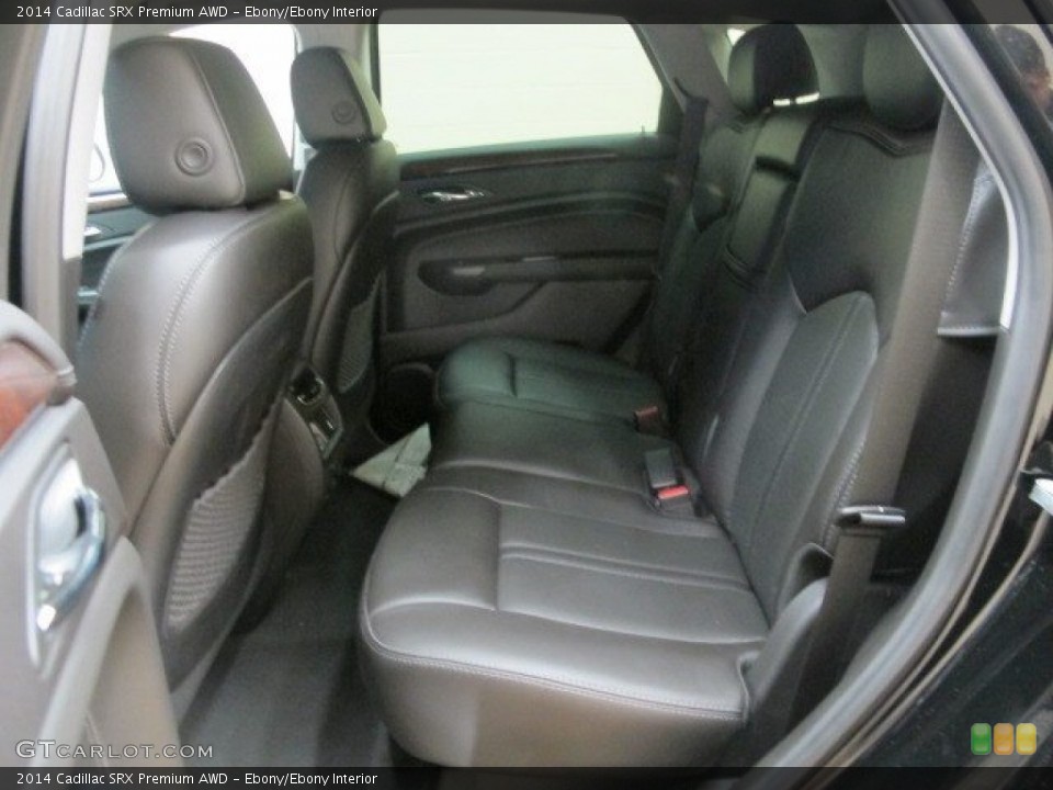 Ebony/Ebony Interior Rear Seat for the 2014 Cadillac SRX Premium AWD #95392753