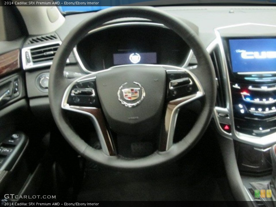 Ebony/Ebony Interior Steering Wheel for the 2014 Cadillac SRX Premium AWD #95392909