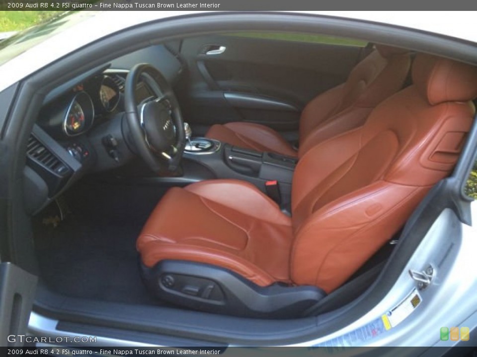 Fine Nappa Tuscan Brown Leather Interior Photo for the 2009 Audi R8 4.2 FSI quattro #95393044