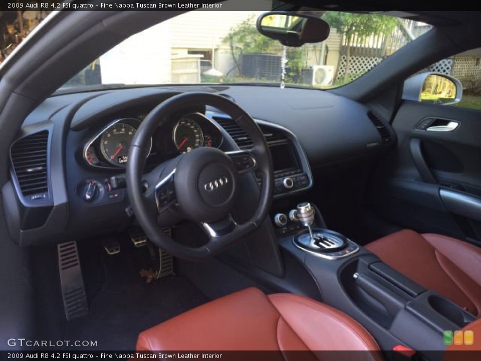Fine Nappa Tuscan Brown Leather Interior Dashboard for the 2009 Audi R8 4.2 FSI quattro #95393065