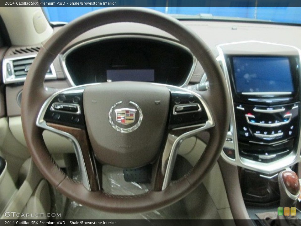 Shale/Brownstone Interior Steering Wheel for the 2014 Cadillac SRX Premium AWD #95393465